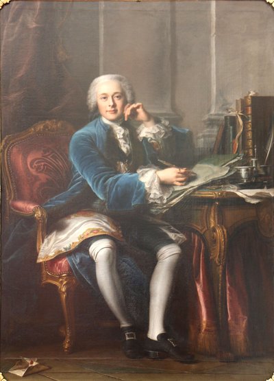 Portrait of Joseph-François-Xavier de Seytres, Marquis de Caumont by Jean Valade